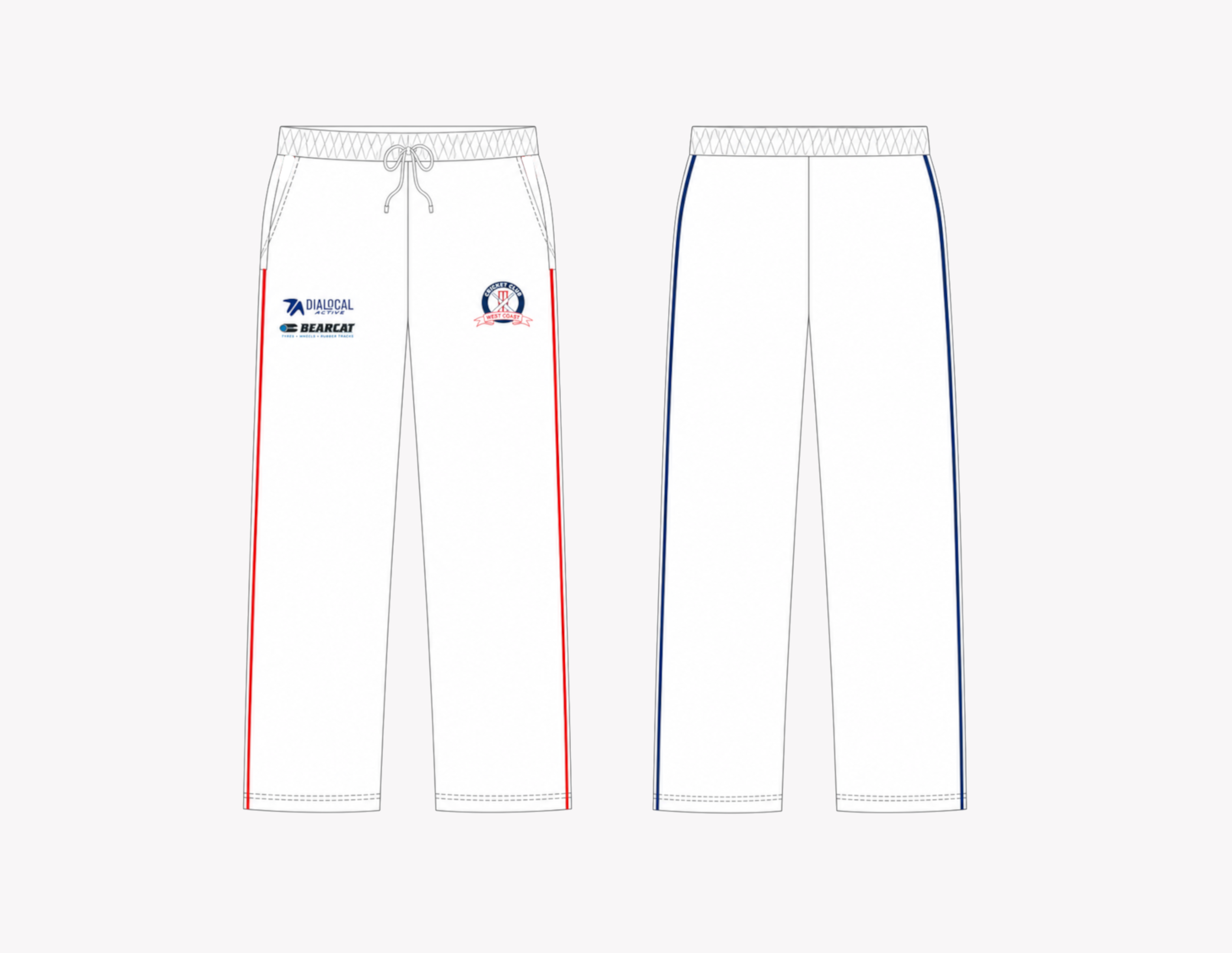 WCCC White Playing Pants